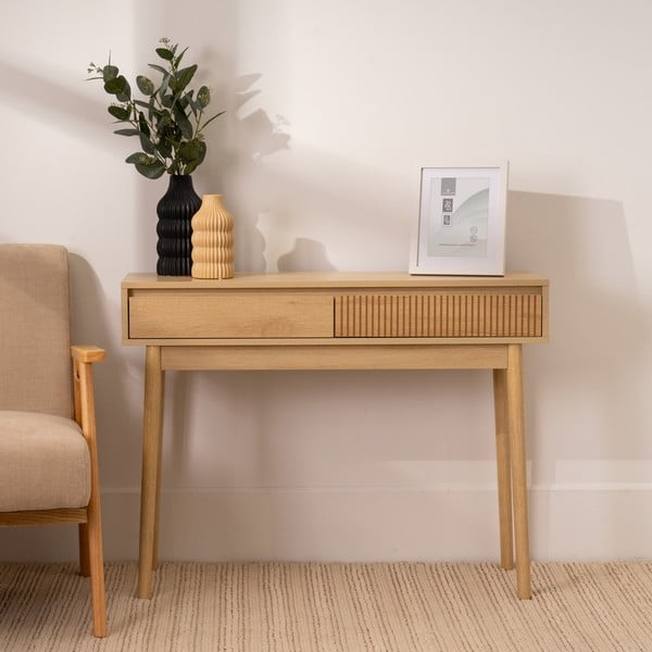 Pomoćni stol u prirodnoj boji 30x100 cm Iona – Casa Selección-image-1