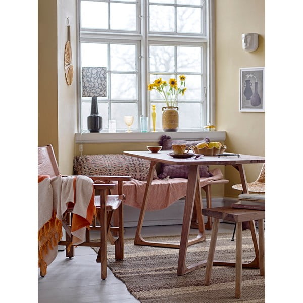 Zelena stolna lampa s tekstilnim sjenilom (visina 62 cm) Olefine – Bloomingville-image-1