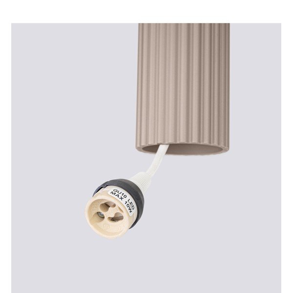 Smeđe-siva metalna viseća svjetiljka Gleam – Sollux-image-4