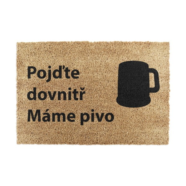 Otirač od kokosovih vlakana 40x60 cm Pivo – Artsy Doormats