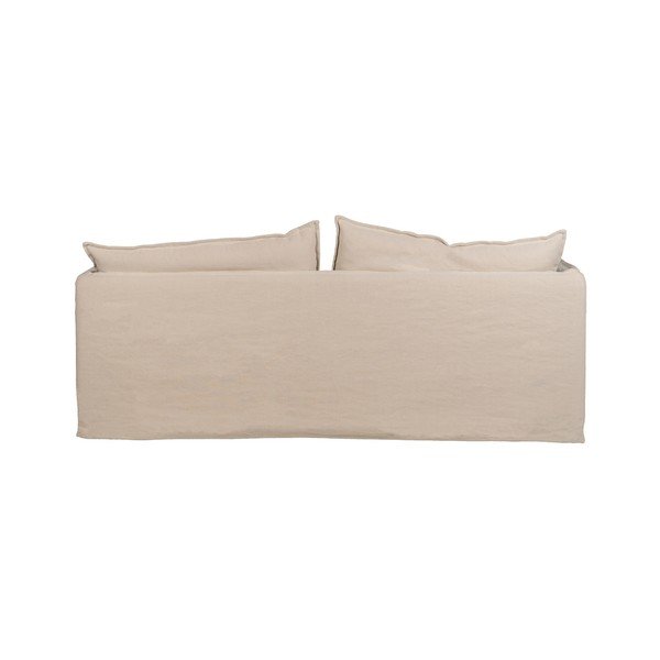 Krem lanena sofa 210 cm – Ixia-image-3