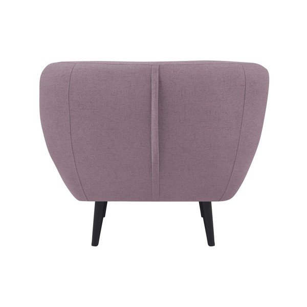 Ružičasta fotelja sa smeđim nogama Mazzini Sofas Pijemont-image-1