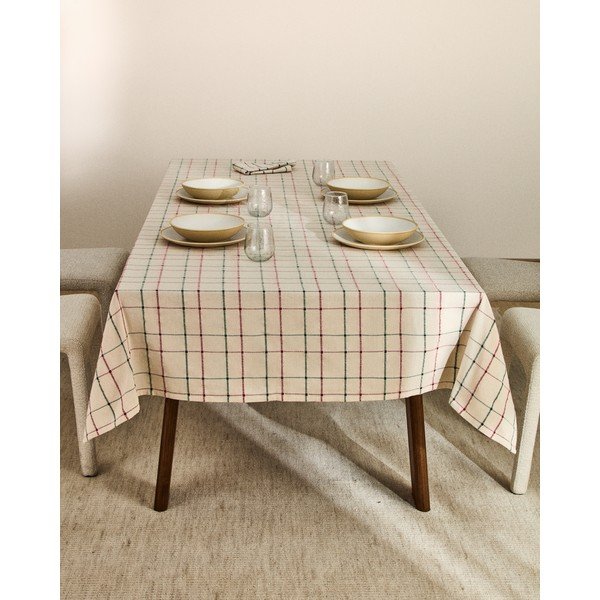 Ručno izrađeni stolnjak od jacquarda 150x250 cm Aldelie – Kave Home-image-3