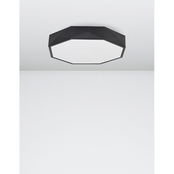 Mat crna LED stropna svjetiljka aluminijska Eben – Nova Luce-image-2