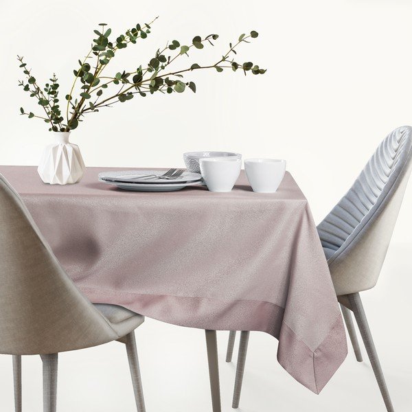 Pudrasto ružičasti stolnjak AmeliaHome Empire Powderpink, 140 x 180 cm-image-1