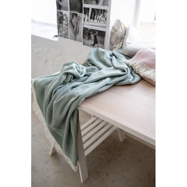 Zeleni pokrivač pamuk Euromant Skyline, 140 x 160 cm-image-4