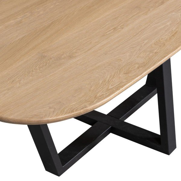 Blagovaonski stol s hrastovom pločom stola 100x220 cm Tablo – WOOOD-image-3