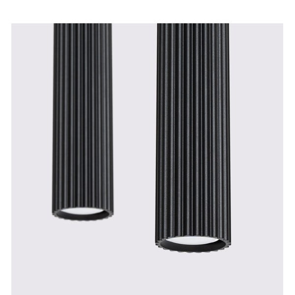 Crna metalna viseća svjetiljka Gleam – Sollux-image-4