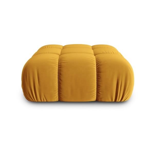 Žuti  baršunast modularni tabure Bellis – Micadoni Home