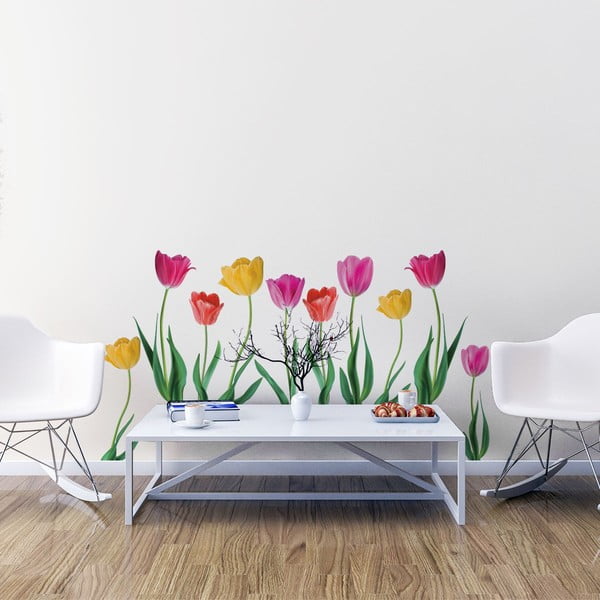 Set zidnih naljepnica Ambiance Spring Tulips