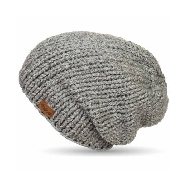 Ručno pleteni šešir Grey Beanie DOKE