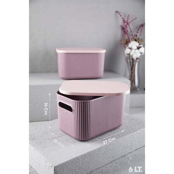 Plastična kutija za pohranu s poklopcem - Mioli Decor-image-1