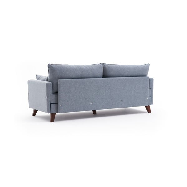 Svijetlo plava sklopiva sofa 208 cm Bella – Balcab Home-image-4