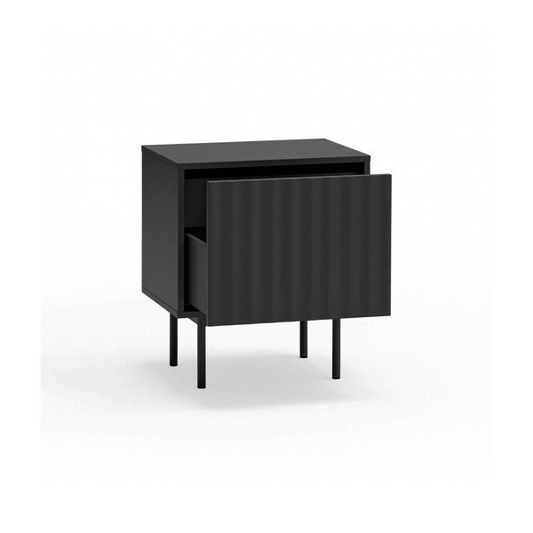 Crni noćni ormarić u mat dekoru Sierra – Teulat-image-3