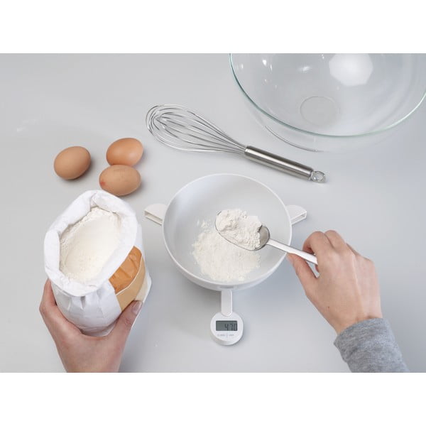 Bijela sklopiva digitalna kuhinjska vaga Josepha Josepha TriScalea-image-4