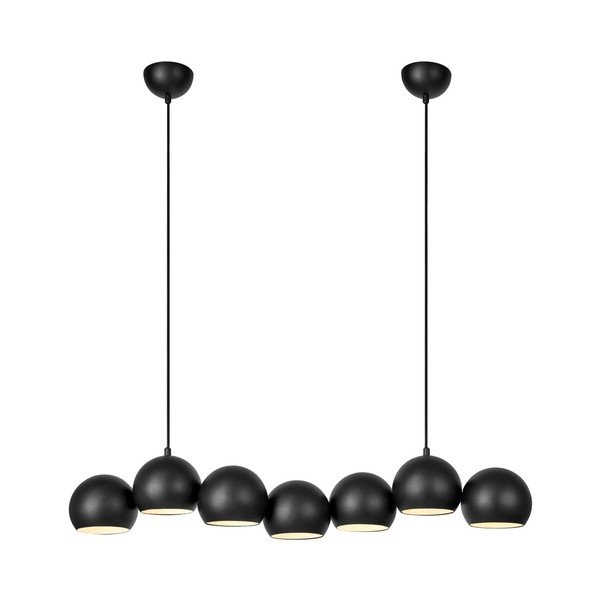 Crna viseća svjetiljka s metalnim sjenilom Cupolo – Markslöjd