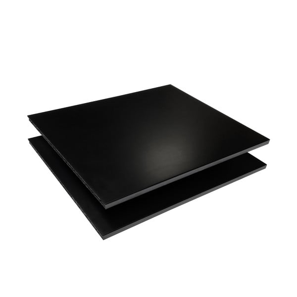 Crne police za modularni sistem polica 2 kom 32x22 cm Mistral Kubus - Hammel Furniture-image-2