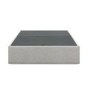 Sivi tapecirani bračni krevet s prostorom za odlaganje 160x200 cm Matters – Kave Home