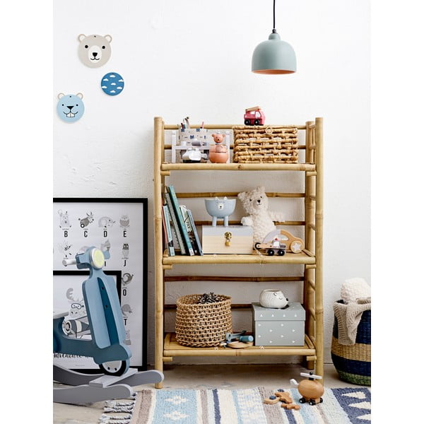 Plavo-sivi dječji pamučni tepih Bloomingville Cool, 60 x 90 cm-image-3