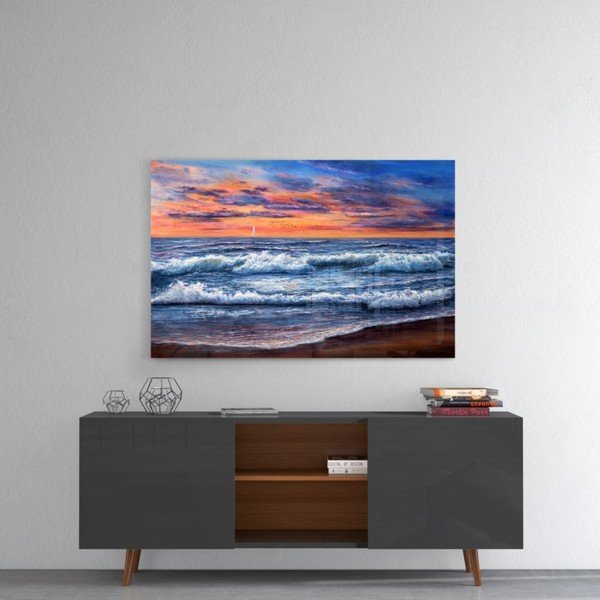 Staklena slika insigne valova, 72 x 46 cm-image-1