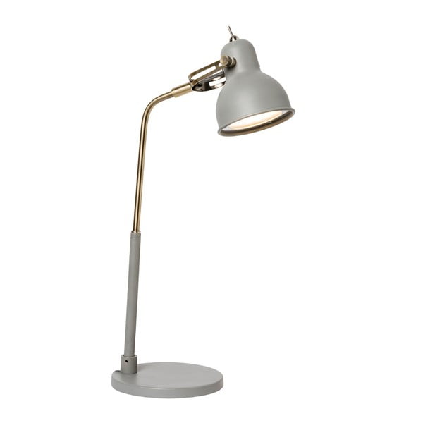 Siva stolna lampa s LED svjetlom SULION Bang