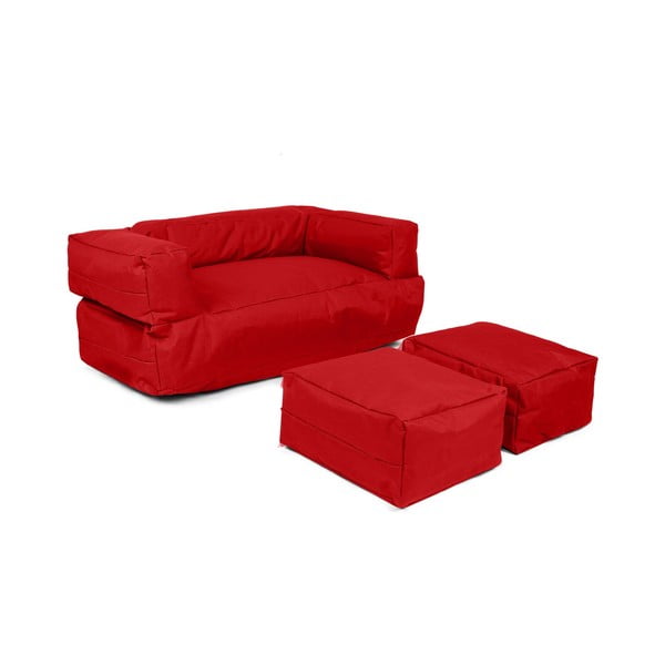 Crveni dječji kauč 100 cm Nier – Floriane Garden