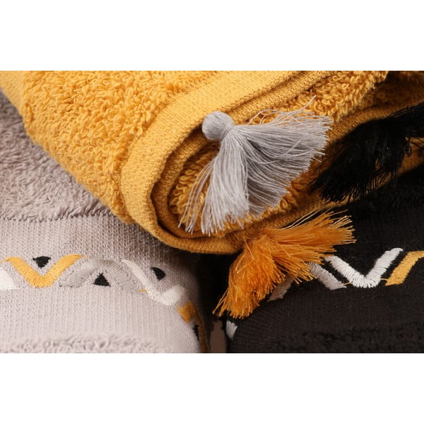 Pamučni ručnici u setu 3 kom od frotira 50x90 cm Asorti – Foutastic-image-1