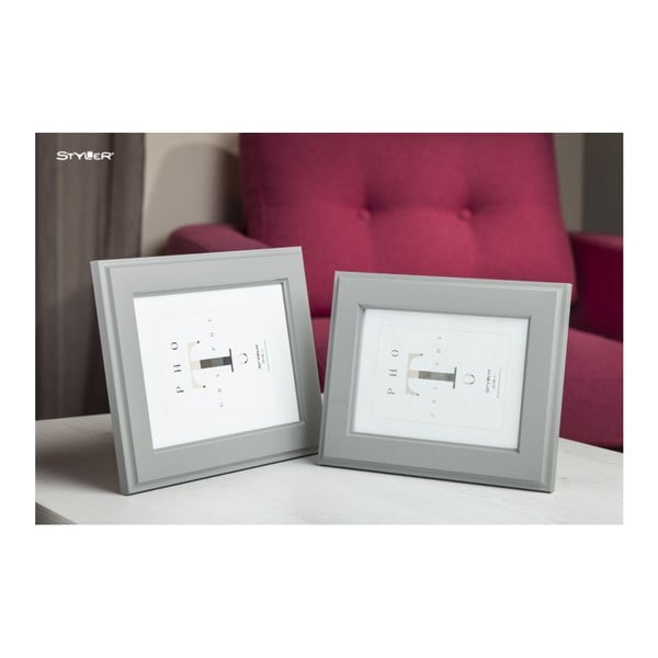Svijetlo sivi okvir za fotografije Styler Malmo, 40 x 50 cm