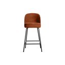Ciglasta baršunasta barska stolica (visine sjedala 64 cm) Vogue – WOOOD