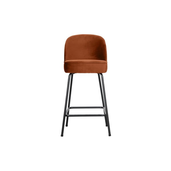Ciglasta baršunasta barska stolica 89 cm Vogue – BePureHome