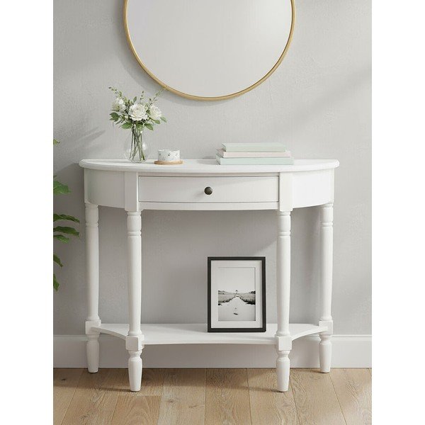 Bijeli pomoćni stol od masivnog bora 32x93 cm Heritage – Premier Housewares-image-2