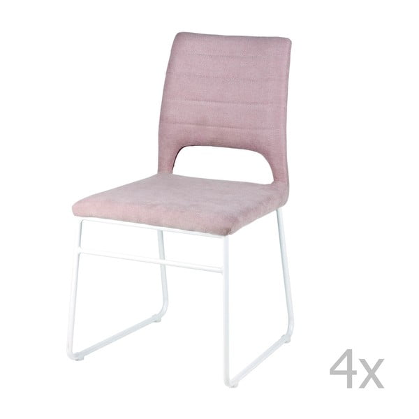 Set od 4 ružičaste blagovaonske stolice sømcasa Nessa