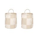 Tekstilne košare u setu 2 kom ø 18x22 cm Chess – OYOY Living Design