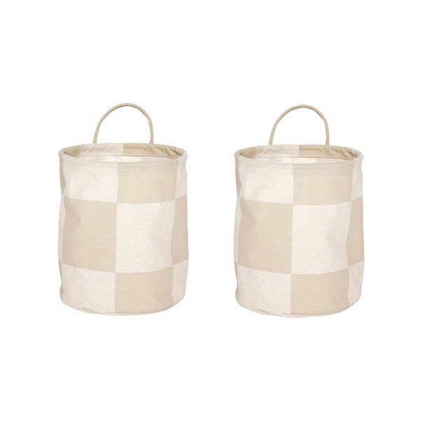 Tekstilne košare u setu 2 kom ø 18x22 cm Chess – OYOY Living Design
