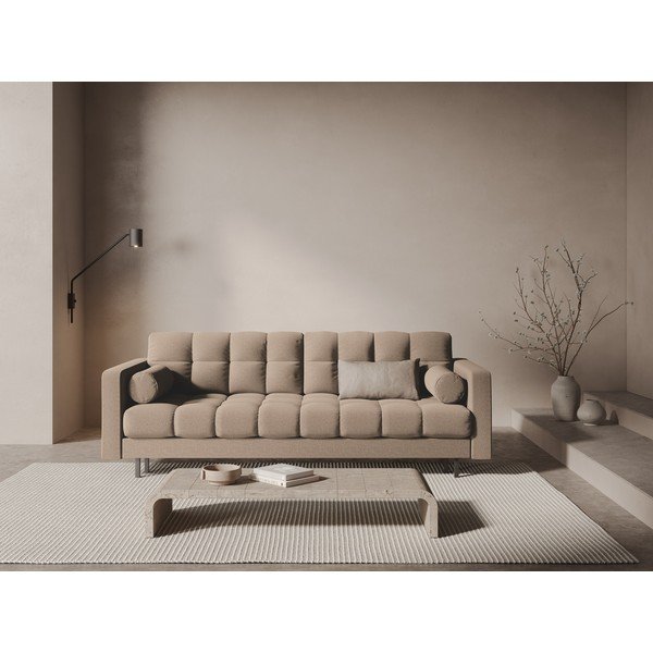 Bež sklopiva/s prostorom za odlaganje sofa 222 cm Bali – Cosmopolitan Design-image-1