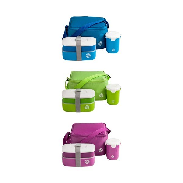 Set tamnoružičasta kutija za objed , šalica i torba Premier Housewares Grub Tub, 21 x 13 cm-image-3
