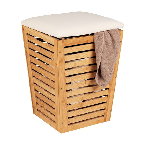 Košara za rublje od bambusa 55 l - Wenko-image-2