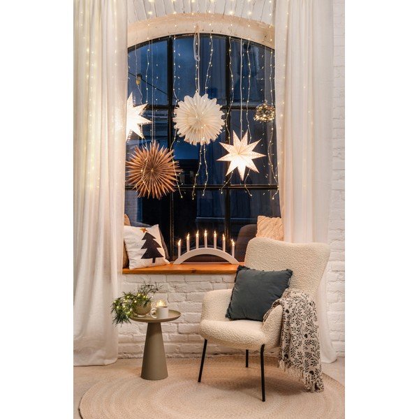 Zelena/krem deka 130x160 cm Maribelle – Bloomingville-image-1