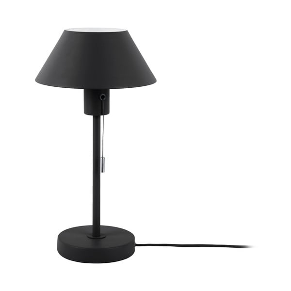 Crna stolna lampa s metalnim sjenilom (visina 36 cm) Office Retro – Leitmotiv