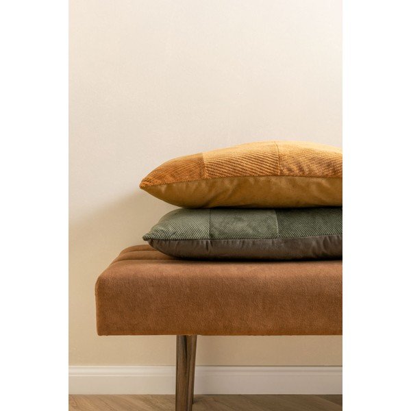 Zeleni baršunasti jastuk PT LIVING Velvet, 60 x 30 cm-image-1