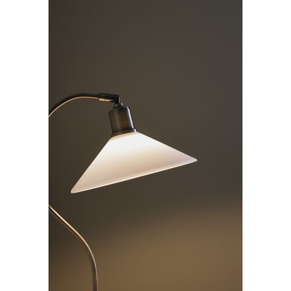 Bijela/mjedena stolna lampa sa staklenim sjenilom (visina 49 cm) Vela – Markslöjd-image-3