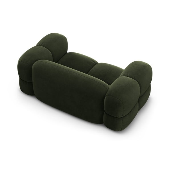 Zelena baršunasti sofa 180 cm Loretto – Cosmopolitan Design-image-4