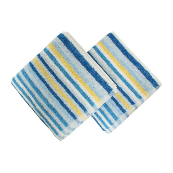 Set od 2 Cizgi Blue ručnika, 40 x 80 cm