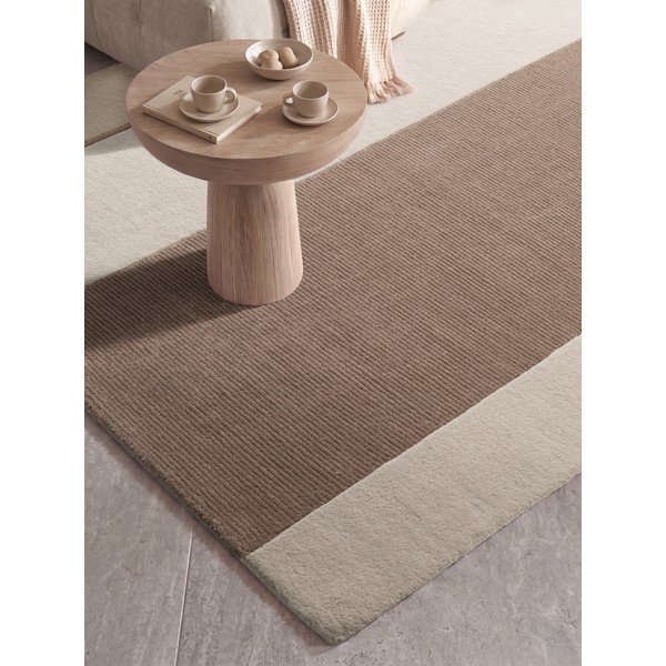 Smeđi/krem tepih od mješavine vune 120x170 cm Karola – Villeroy&Boch-image-2