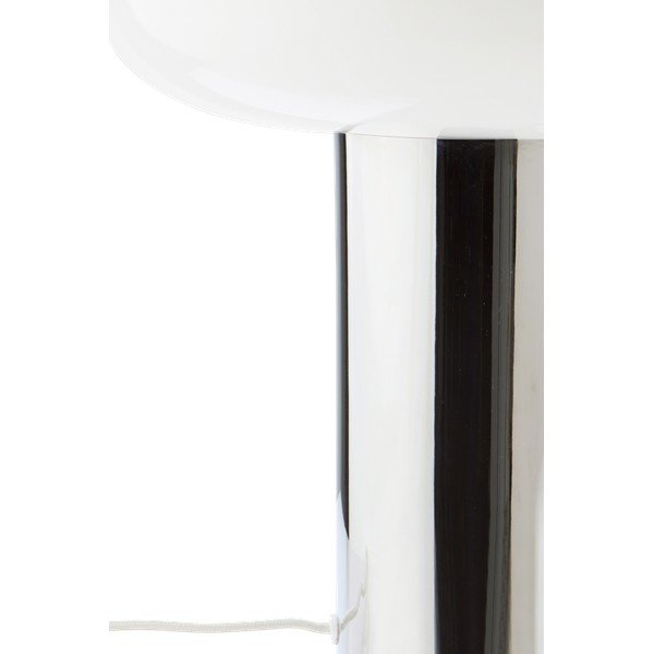 Metalna stolna lampa u sjajno srebrnoj boji (visina 32 cm) Paneta – Jotex-image-3