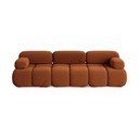 Narančasta baršunasti sofa 285 cm Lokua – Makamii