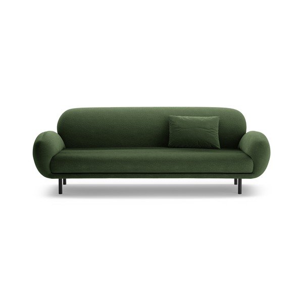 Zelena sofa od bouclé tkanine 208 cm Poppy – Micadoni -image-3