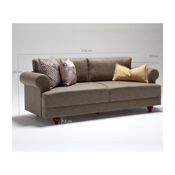 Smeđa sofa Balcab Home Karin-image-1