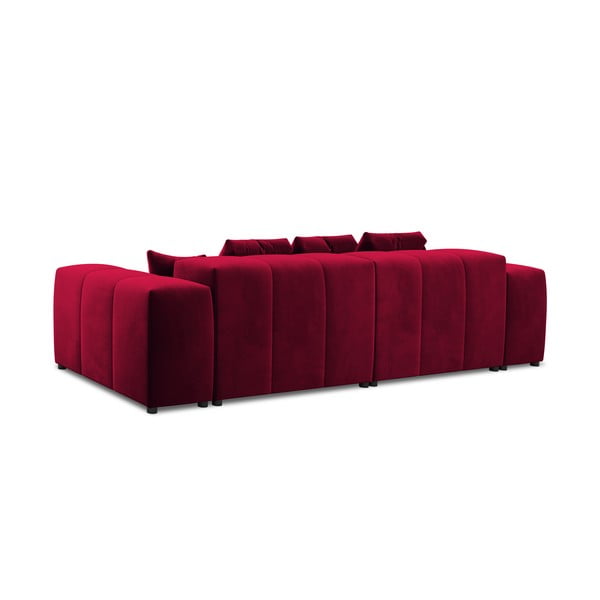 Crvena baršunasta sofa 320 cm Rome Velvet - Cosmopolitan Design-image-4