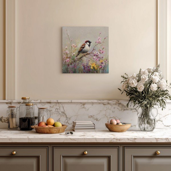 Tiskana slika na platnu 32x32 cm Sparrow – Styler-image-1